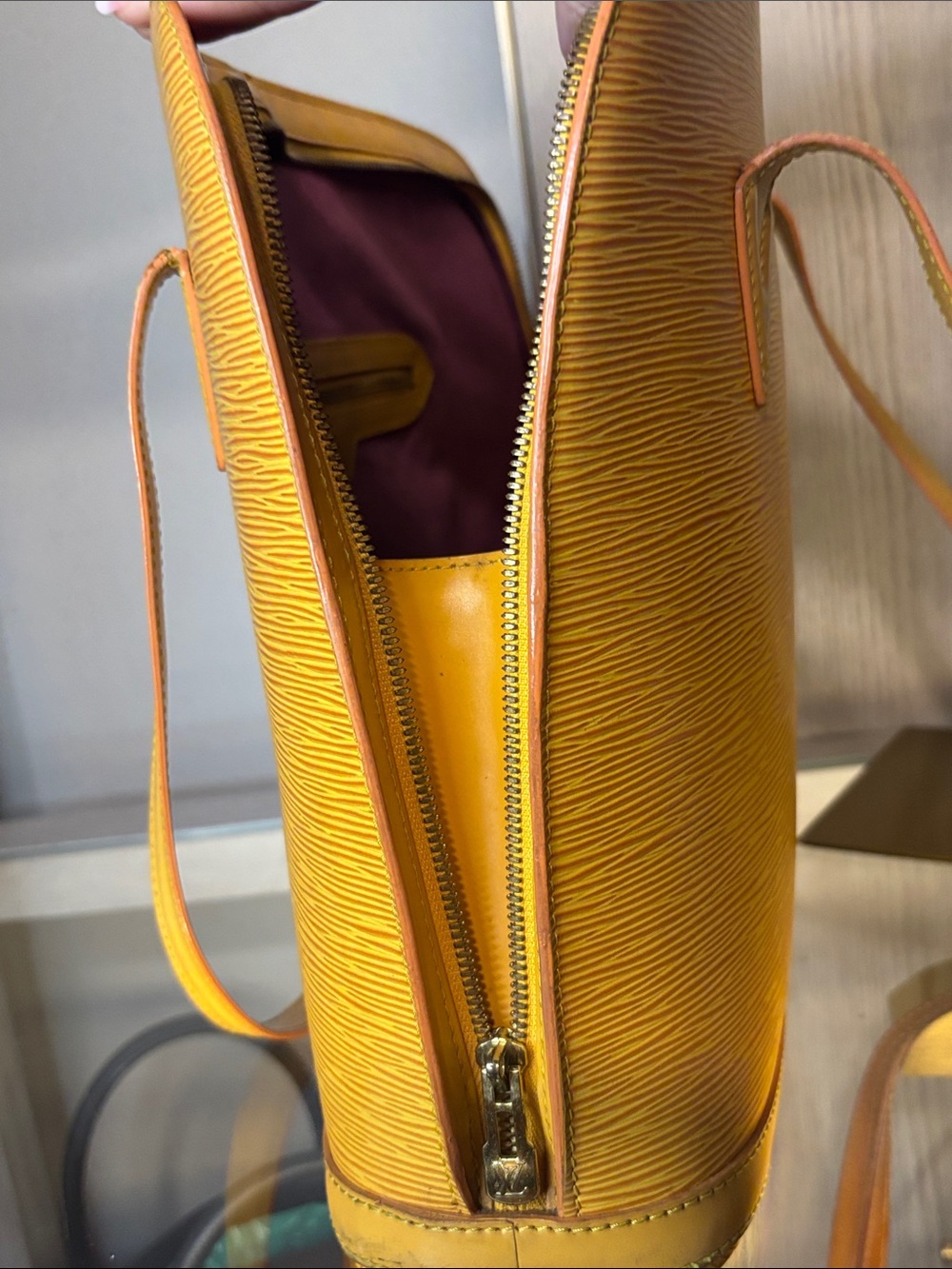 Final Price Louis Vuitton Yellow Epi Leather Shoulder Bag w/COA - Picture 13 of 16